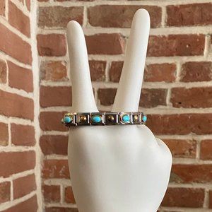 Zoppini Turquoise and Gold Charm Bracelet